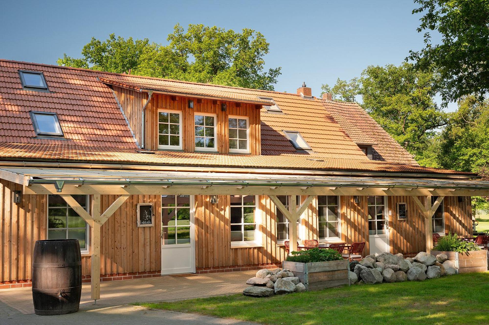 Eichengefluester Waldhuette Wagenfeld Bagian luar foto