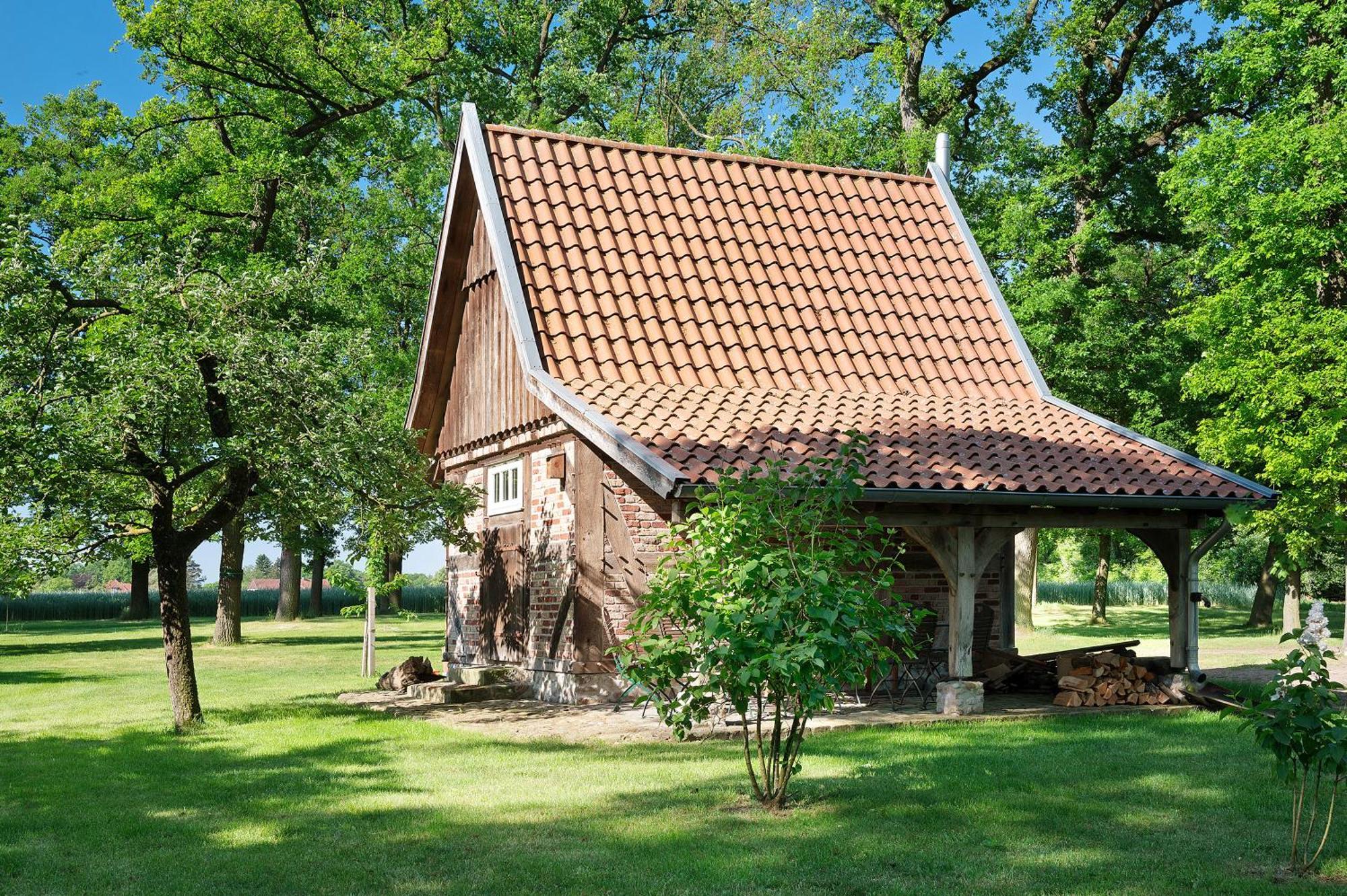 Eichengefluester Waldhuette Wagenfeld Bagian luar foto